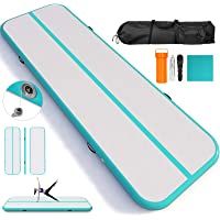 Bisujerro Colchoneta Hinchable para Gimnasia Colchoneta para Volteretas Inflable Tumbling Mat Colchoneta Hinchable para…